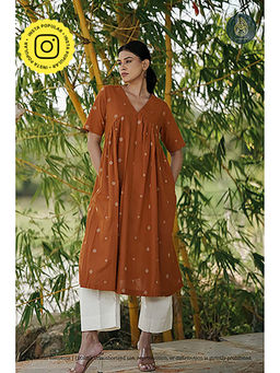 Ethnic Elements - Stitched Sienna Dot Kurta With Pant