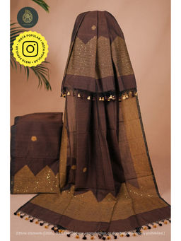 Ethnic Elements - Jamdani Cotton Suit Unstitched Kurta and Dupatta