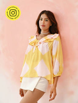 Fancy Pastels - Ocean Breeze Top - Yellow