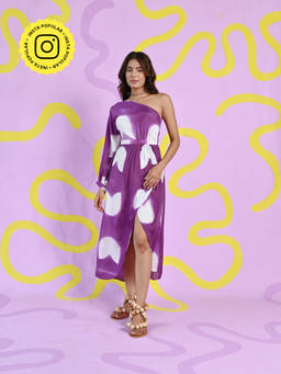Fancy Pastels - Mermaid One-Shoulder Dress - Purple