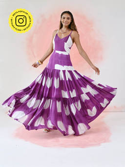 Fancy Pastels - Mermaid Frill Dress - Purple