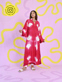 Fancy Pastels - Symphony Over-Sized Co-Ord - Red (Set of 2)