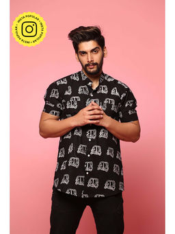 Fancy Pastels - Auto Black Shirt