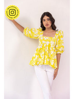 Fancy Pastels - Pinacolada Peplum Top
