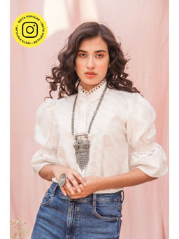 Fancy Pastels - Peace Stand Collar Shirt