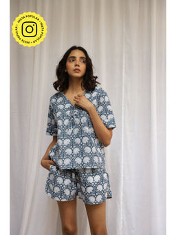 Fancy Pastels - Sapphire Top with Shorts