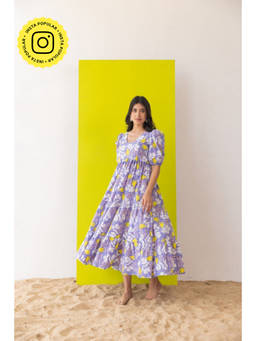 Fancy Pastels - Slushie Frill Midi Dress