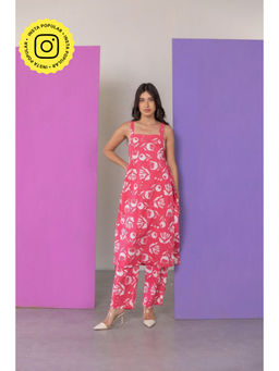 Fancy Pastels - Sangria Kurta With Pant Co-Ord Set