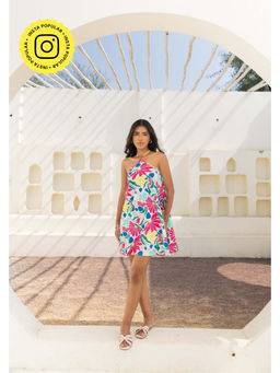 Fancy Pastels - Women Multi-Color Affair Mini Dress
