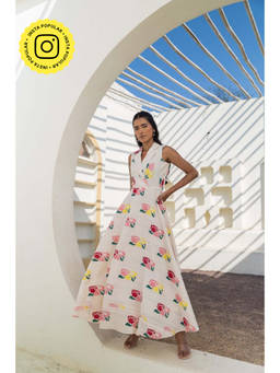 Fancy Pastels - Women Off White Mine Maxi Dress
