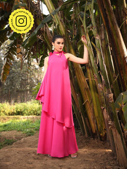Gauri Designer Apparels - Sehr Rose Pink Co-Ord (Set of 2)