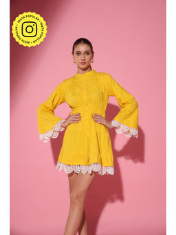 Gauri Designer Apparels - Womens Yellow Sorbet Dress