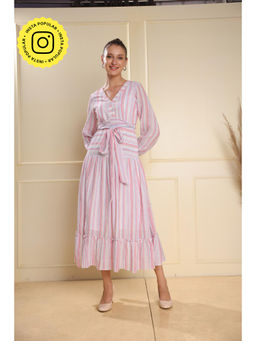 Gauri Designer Apparels - Womens Abstract Midi Dress