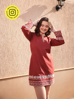 Gauri Designer Apparels - Ella Embroidered Mini Dress
