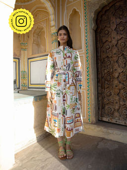 Happi Space - Late August Midi Dress In Casablanca-white (Set of 2)