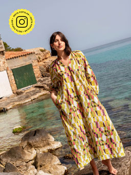 Happi Space - Meadow Dress In Moss Print