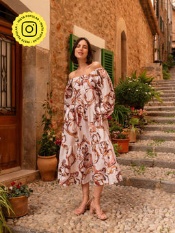 Happi Space - Sunday Dress In Canvas Print
