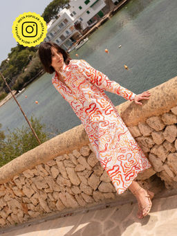 Happi Space - Cabana Kaftan Dress In Sunray