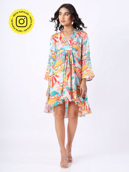 House of Soi - Blue Printed Dress
