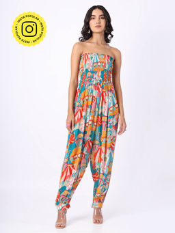 House of Soi - Multi-Color Jumbo Printed Jumpsuit
