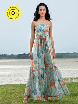 House of Soi - Blue Printed Jumpsuit