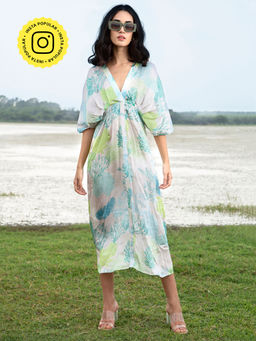 House of Soi - White Fern Print Dress