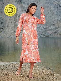 House of Soi - Red Shelly Printed Dress