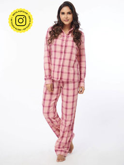 How When Wear - Pink Check Co-ord Set