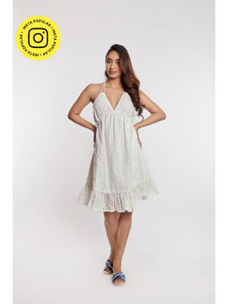 How When Wear - Broderie Beach Mini Dress