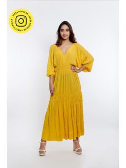 How When Wear - Cheesecloth Tiered Maxi Dress