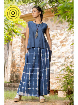 Karuna Khaitan - Xena Blue Top with Palazzo (Set of 2)