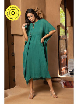Karuna Khaitan - Green Amara Kaftan Dress