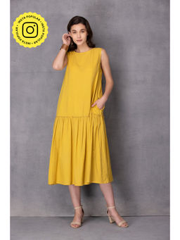Karuna Khaitan - Yellow Nissa Solid Dress