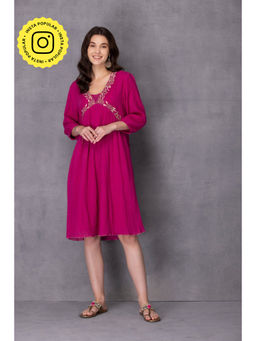 Karuna Khaitan - Pink Amora Knee Length Dress