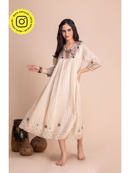 Karuna Khaitan - Mukt Embroidered Thread Work Dress