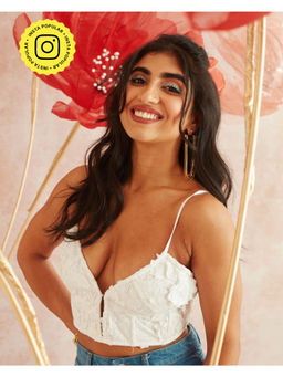 Lea Clothing - Athena Embroidered Bustier Corset Top
