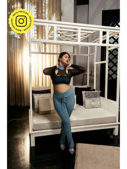 Lea Clothing - Astrid Blue Trouser