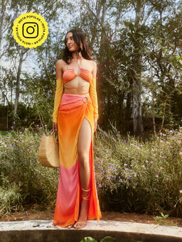 Lea Clothing - Calista Sunset Ombre Resort Skirt (Set of 2)