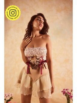 Lea Clothing - Ruth Vintage Ruffled Mini Skirt