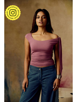 Lea Clothing - Women's Mauve Solid Top