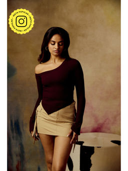 Lea Clothing - Women's Wine Solid Top