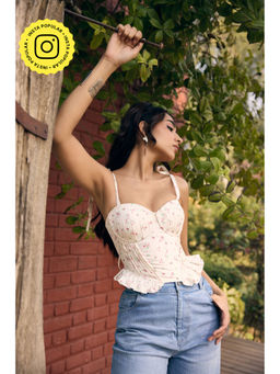 Lea Clothing - Amberley White Floral Top
