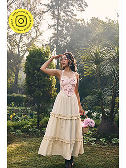 Lea Clothing - Hayden Off White Maxi Skirt