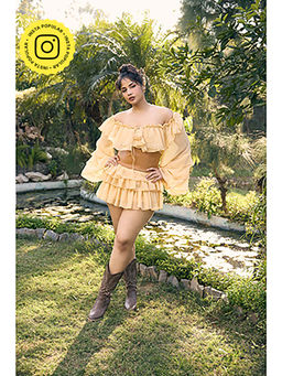 Lea Clothing - Eileen Tan Frill Mini Skort