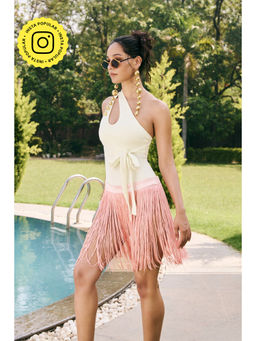 Lea Clothing - Pink Mira Swimwear Coverup Skirt
