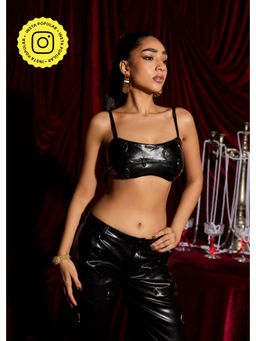 Lea Clothing - Gabriela Noir Leather Top