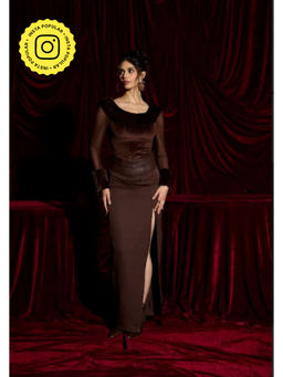Lea Clothing - The Brown Magic Hourglass Maxi Skirt