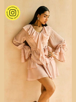 Lea Clothing - Aviva Ruffle Tie-Up Top