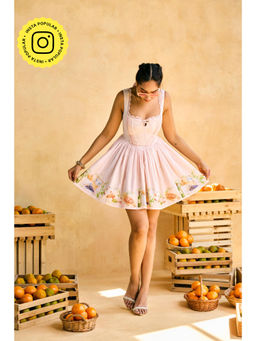 Lea Clothing - Womens Amalfi Picnic Lace Mini Sundress