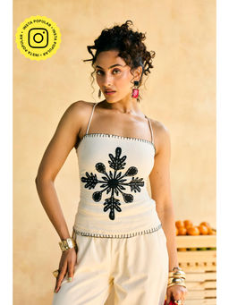 Lea Clothing - Womens Kala Khatta Embroidered Top
